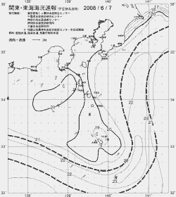 一都三県漁海況速報、関東・東海海況速報(2008/06/07)