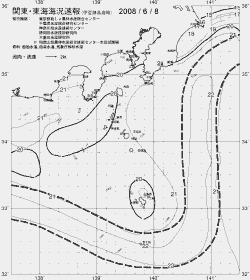 一都三県漁海況速報、関東・東海海況速報(2008/06/08)