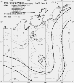 一都三県漁海況速報、関東・東海海況速報(2008/06/09)