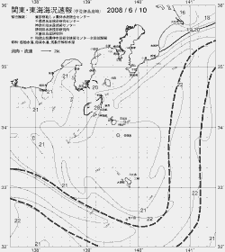 一都三県漁海況速報、関東・東海海況速報(2008/06/10)