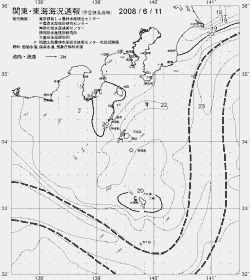 一都三県漁海況速報、関東・東海海況速報(2008/06/11)