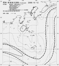 一都三県漁海況速報、関東・東海海況速報(2008/06/12)