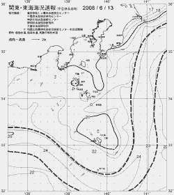 一都三県漁海況速報、関東・東海海況速報(2008/06/13)