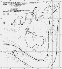 一都三県漁海況速報、関東・東海海況速報(2008/06/17)