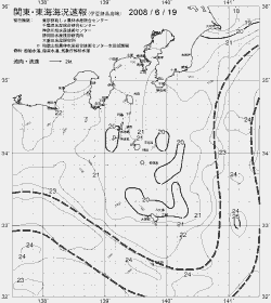 一都三県漁海況速報、関東・東海海況速報(2008/06/19)