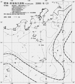 一都三県漁海況速報、関東・東海海況速報(2008/06/21)
