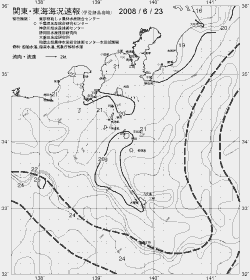 一都三県漁海況速報、関東・東海海況速報(2008/06/23)