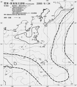 一都三県漁海況速報、関東・東海海況速報(2008/06/24)