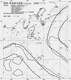 一都三県漁海況速報、関東・東海海況速報(2008/07/03)