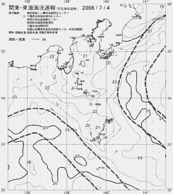 一都三県漁海況速報、関東・東海海況速報(2008/07/04)