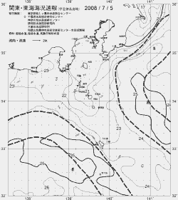 一都三県漁海況速報、関東・東海海況速報(2008/07/05)