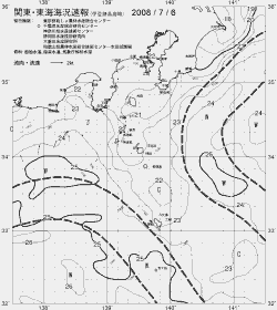 一都三県漁海況速報、関東・東海海況速報(2008/07/06)