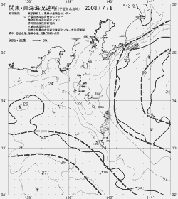 一都三県漁海況速報、関東・東海海況速報(2008/07/08)