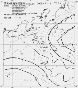 一都三県漁海況速報、関東・東海海況速報(2008/07/12)