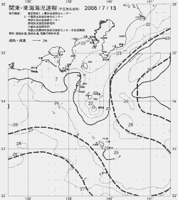 一都三県漁海況速報、関東・東海海況速報(2008/07/13)