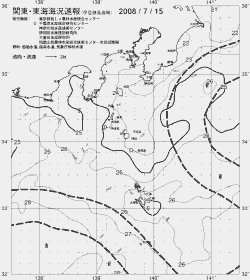 一都三県漁海況速報、関東・東海海況速報(2008/07/15)