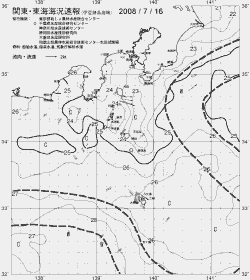 一都三県漁海況速報、関東・東海海況速報(2008/07/16)