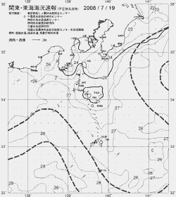 一都三県漁海況速報、関東・東海海況速報(2008/07/19)