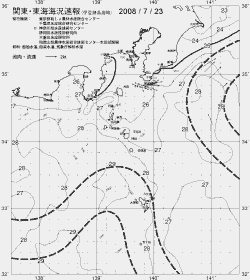 一都三県漁海況速報、関東・東海海況速報(2008/07/23)