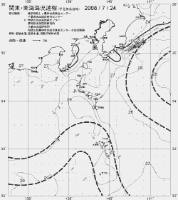 一都三県漁海況速報、関東・東海海況速報(2008/07/24)