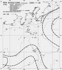 一都三県漁海況速報、関東・東海海況速報(2008/07/26)