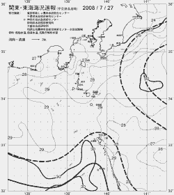 一都三県漁海況速報、関東・東海海況速報(2008/07/27)