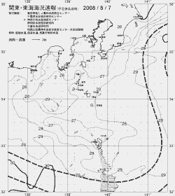 一都三県漁海況速報、関東・東海海況速報(2008/08/07)