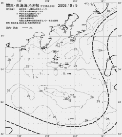 一都三県漁海況速報、関東・東海海況速報(2008/08/09)