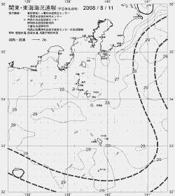 一都三県漁海況速報、関東・東海海況速報(2008/08/11)