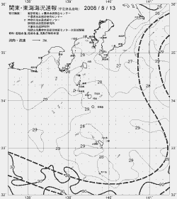 一都三県漁海況速報、関東・東海海況速報(2008/08/13)