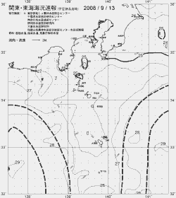 一都三県漁海況速報、関東・東海海況速報(2008/09/13)