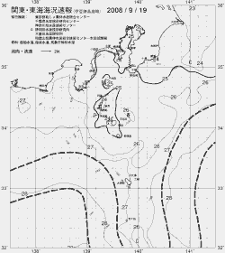 一都三県漁海況速報、関東・東海海況速報(2008/09/19)