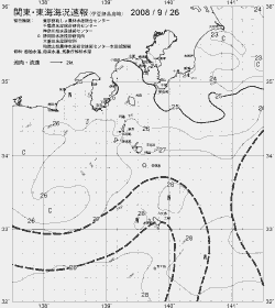 一都三県漁海況速報、関東・東海海況速報(2008/09/26)
