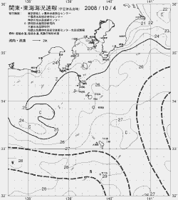 一都三県漁海況速報、関東・東海海況速報(2008/10/04)