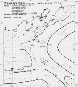 一都三県漁海況速報、関東・東海海況速報(2008/10/21)