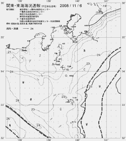 一都三県漁海況速報、関東・東海海況速報(2008/11/06)