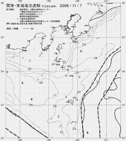 一都三県漁海況速報、関東・東海海況速報(2008/11/07)