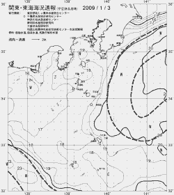 一都三県漁海況速報、関東・東海海況速報(2009/01/03)