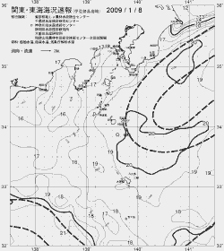 一都三県漁海況速報、関東・東海海況速報(2009/01/08)