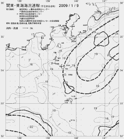 一都三県漁海況速報、関東・東海海況速報(2009/01/09)