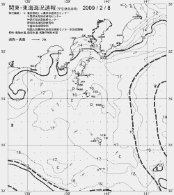 一都三県漁海況速報、関東・東海海況速報(2009/02/08)