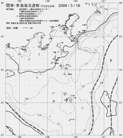 一都三県漁海況速報、関東・東海海況速報(2009/03/16)