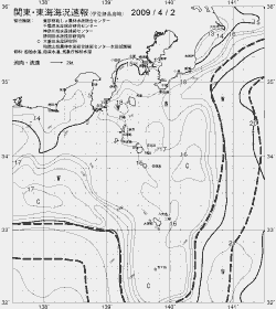 一都三県漁海況速報、関東・東海海況速報(2009/04/02)
