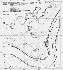 一都三県漁海況速報、関東・東海海況速報(2009/04/10)