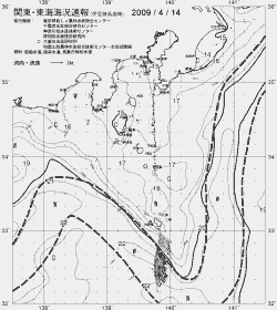 一都三県漁海況速報、関東・東海海況速報(2009/04/14)