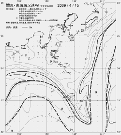 一都三県漁海況速報、関東・東海海況速報(2009/04/15)
