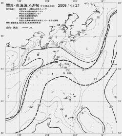 一都三県漁海況速報、関東・東海海況速報(2009/04/21)