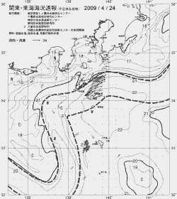 一都三県漁海況速報、関東・東海海況速報(2009/04/24)
