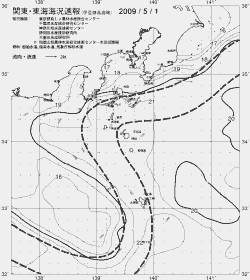 一都三県漁海況速報、関東・東海海況速報(2009/05/01)