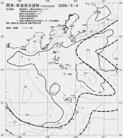 一都三県漁海況速報、関東・東海海況速報(2009/05/04)
